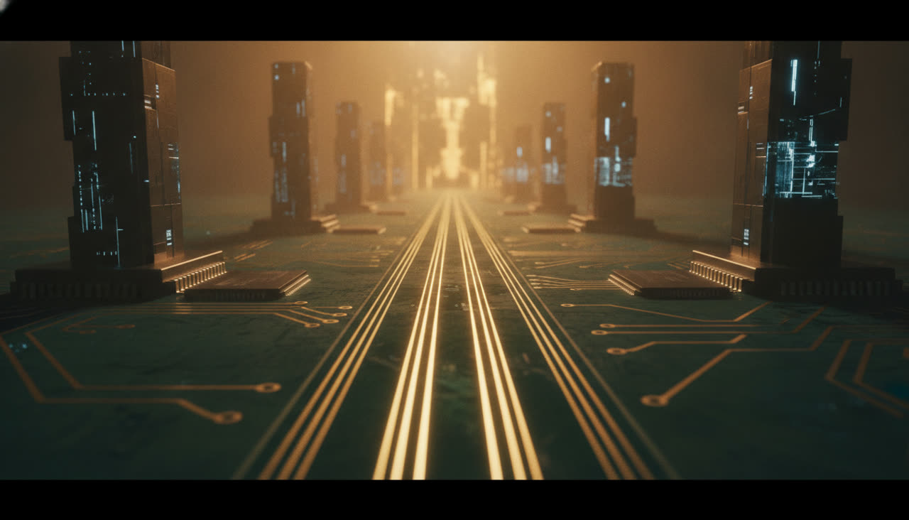 Inside a circuit board